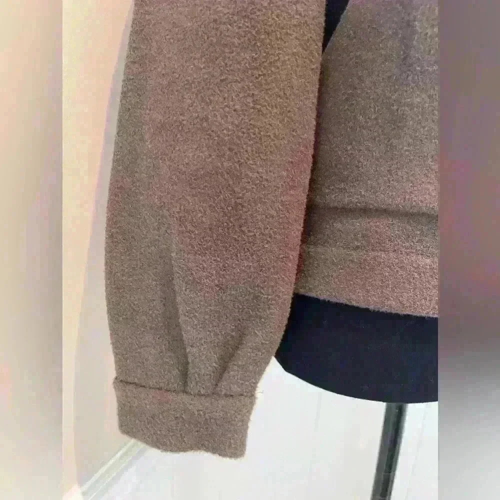 NWT | Women’s Magaschoni Textured Shirt Jacket | Size XS Truffle - Picture 6 of 10